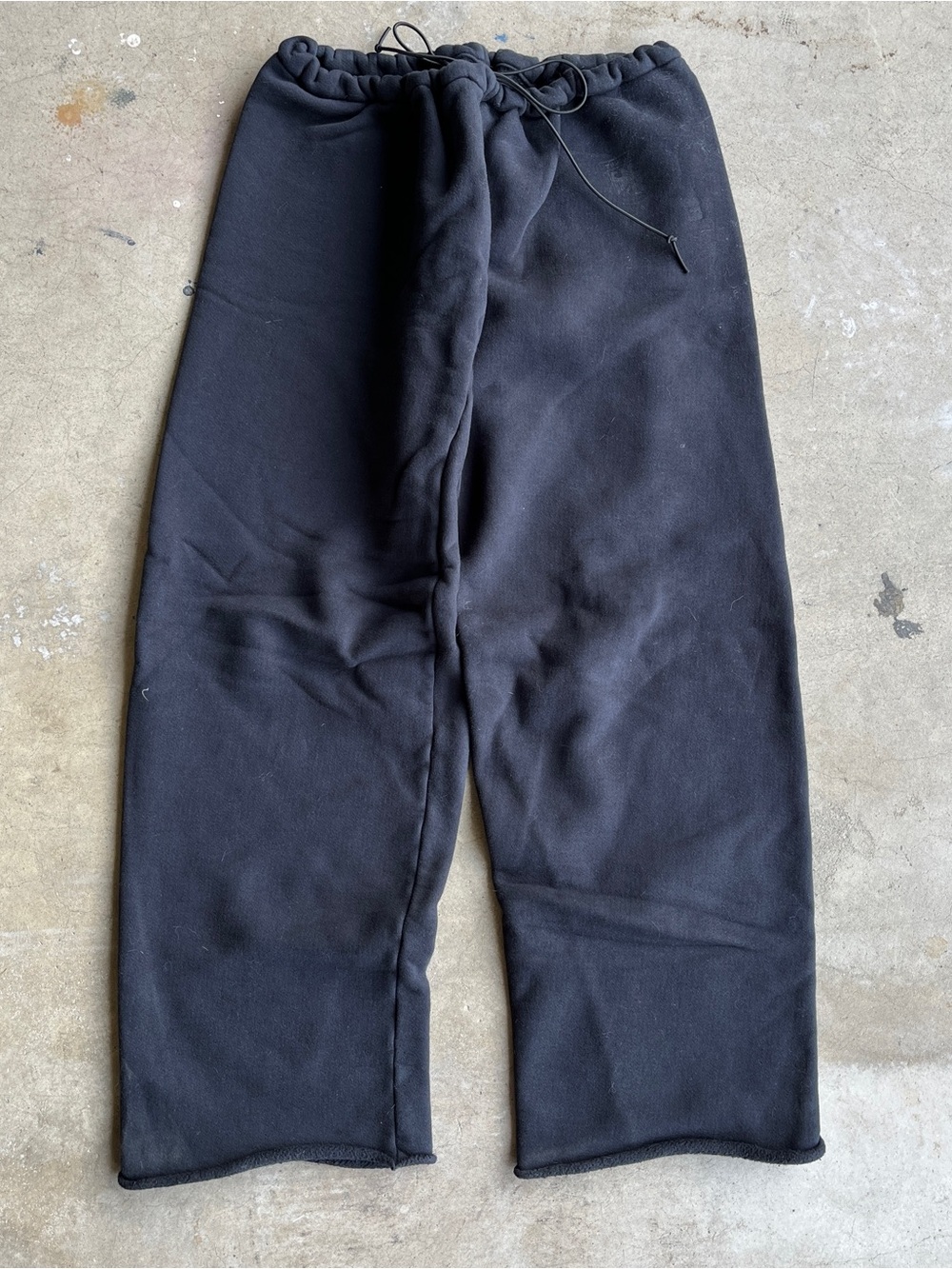 YZY Vulture Black Drawstring Sweatpants